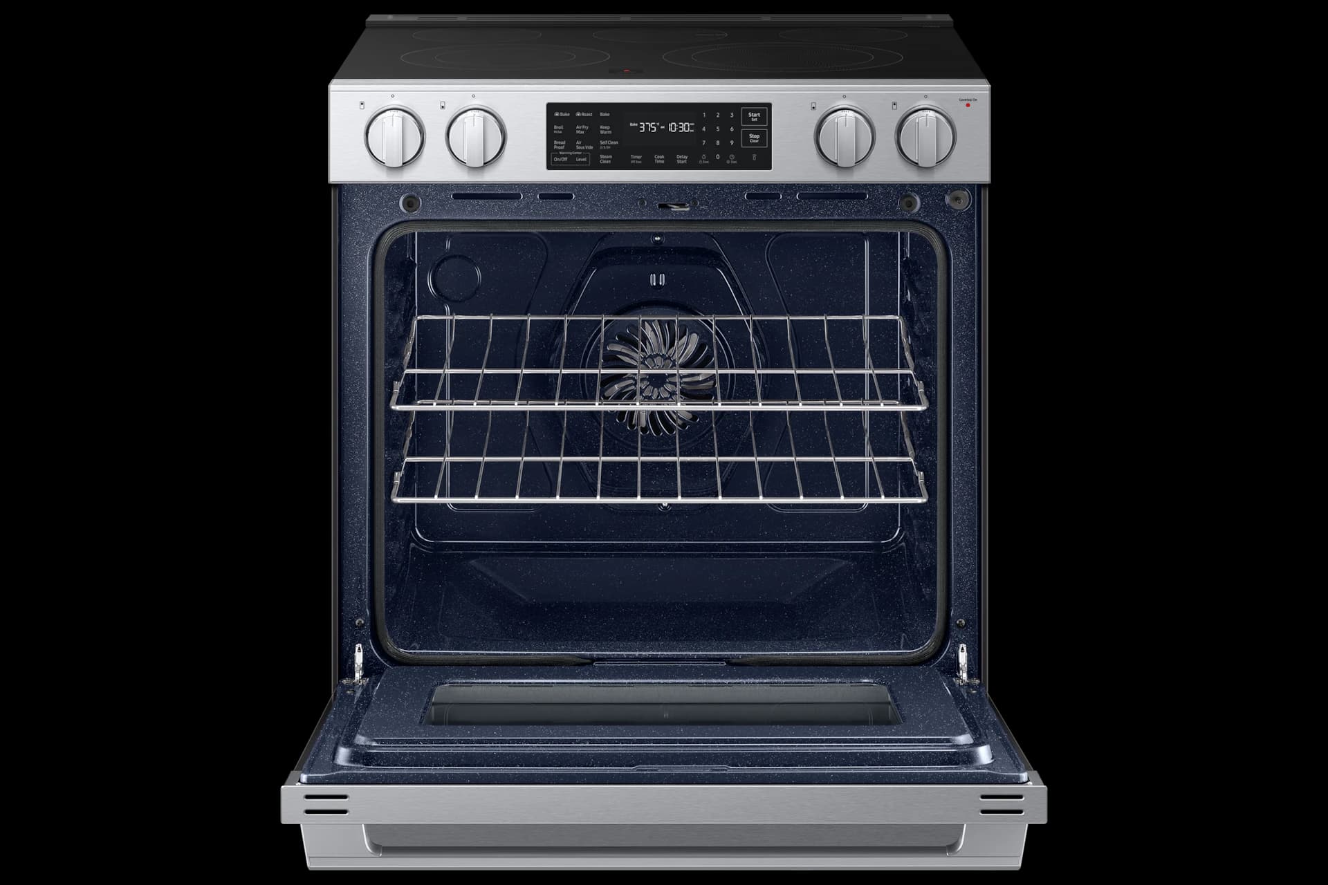 Bespoke Smart Slide-In Electric Range 6.3 cu. ft. with True Convection in Stainless Steel view 8