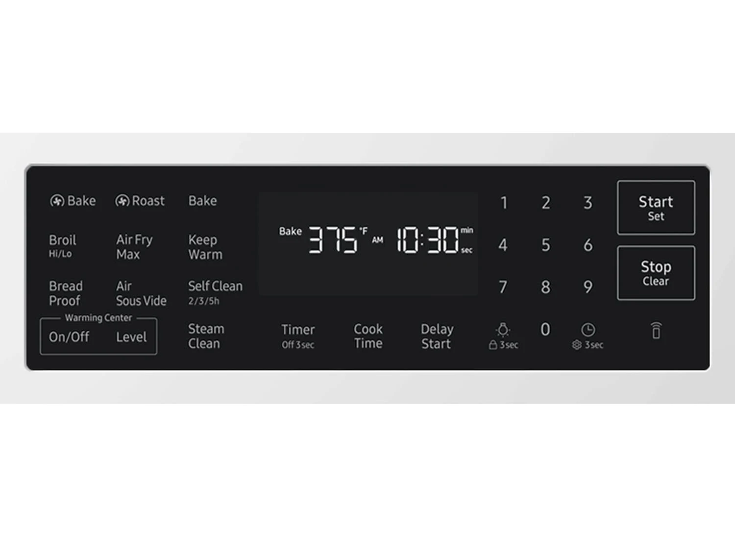 Bespoke Smart Slide-In Electric Range 6.3 cu. ft. with True Convection in White Glass view 9