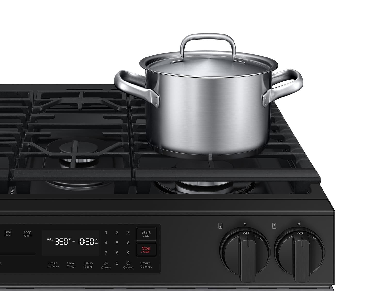 Bespoke Smart Slide-In Gas Range 6.0 cu. ft. in Stainless Steel with Safety Knobs view 8