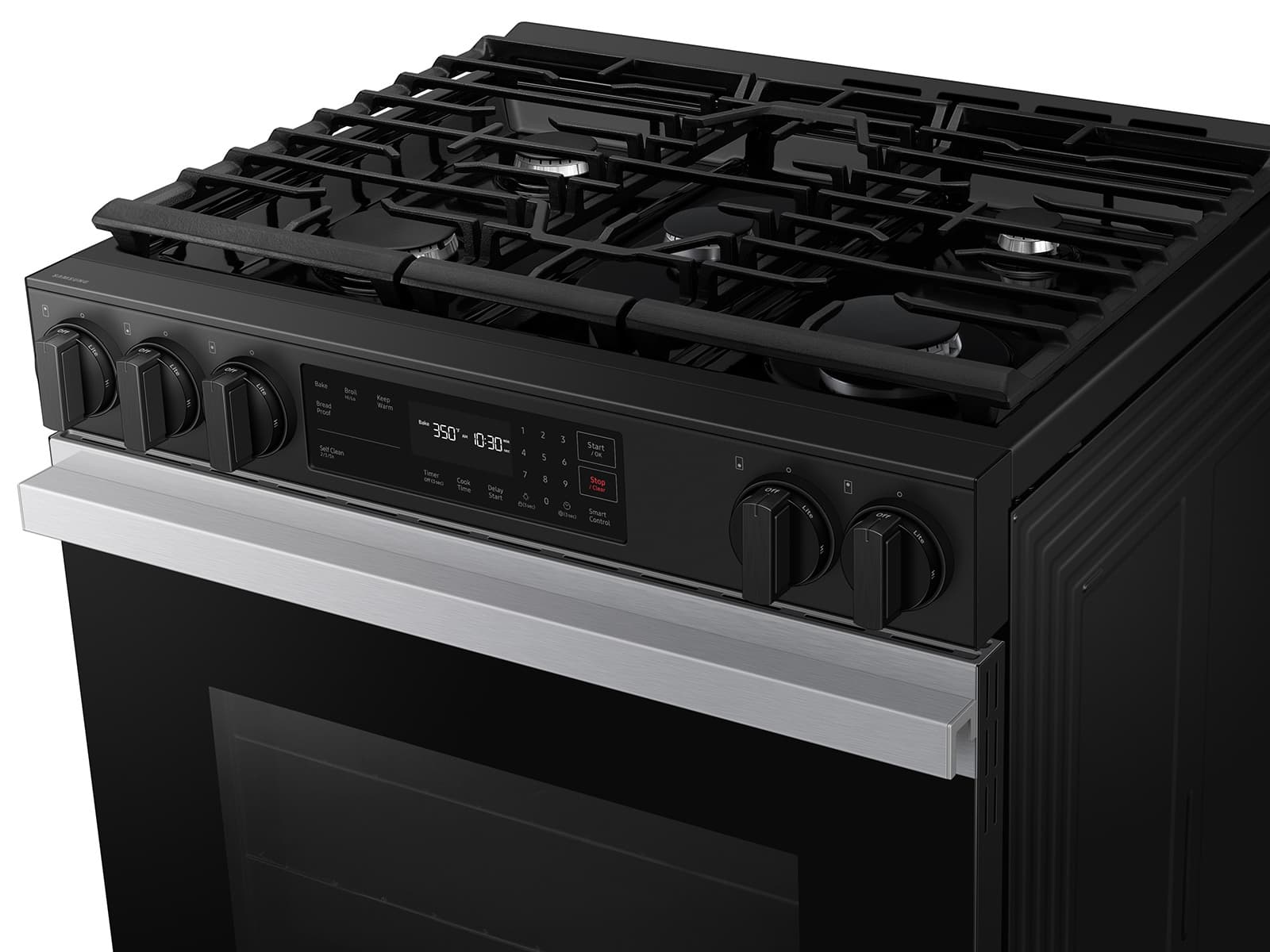 Bespoke Smart Slide-In Gas Range 6.0 cu. ft. in Stainless Steel with Safety Knobs view 10
