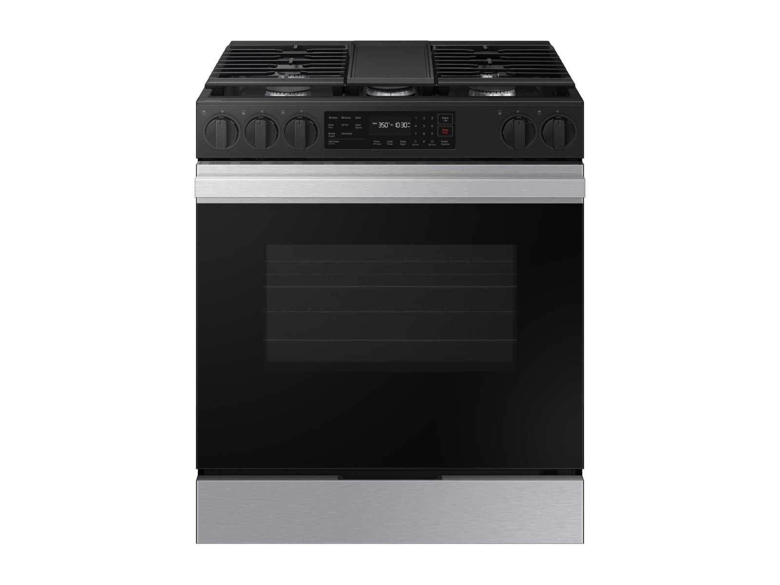 Bespoke Smart Slide-In Gas Range 6.0 cu. ft. in Stainless Steel with Air Fry & Safety Knobs