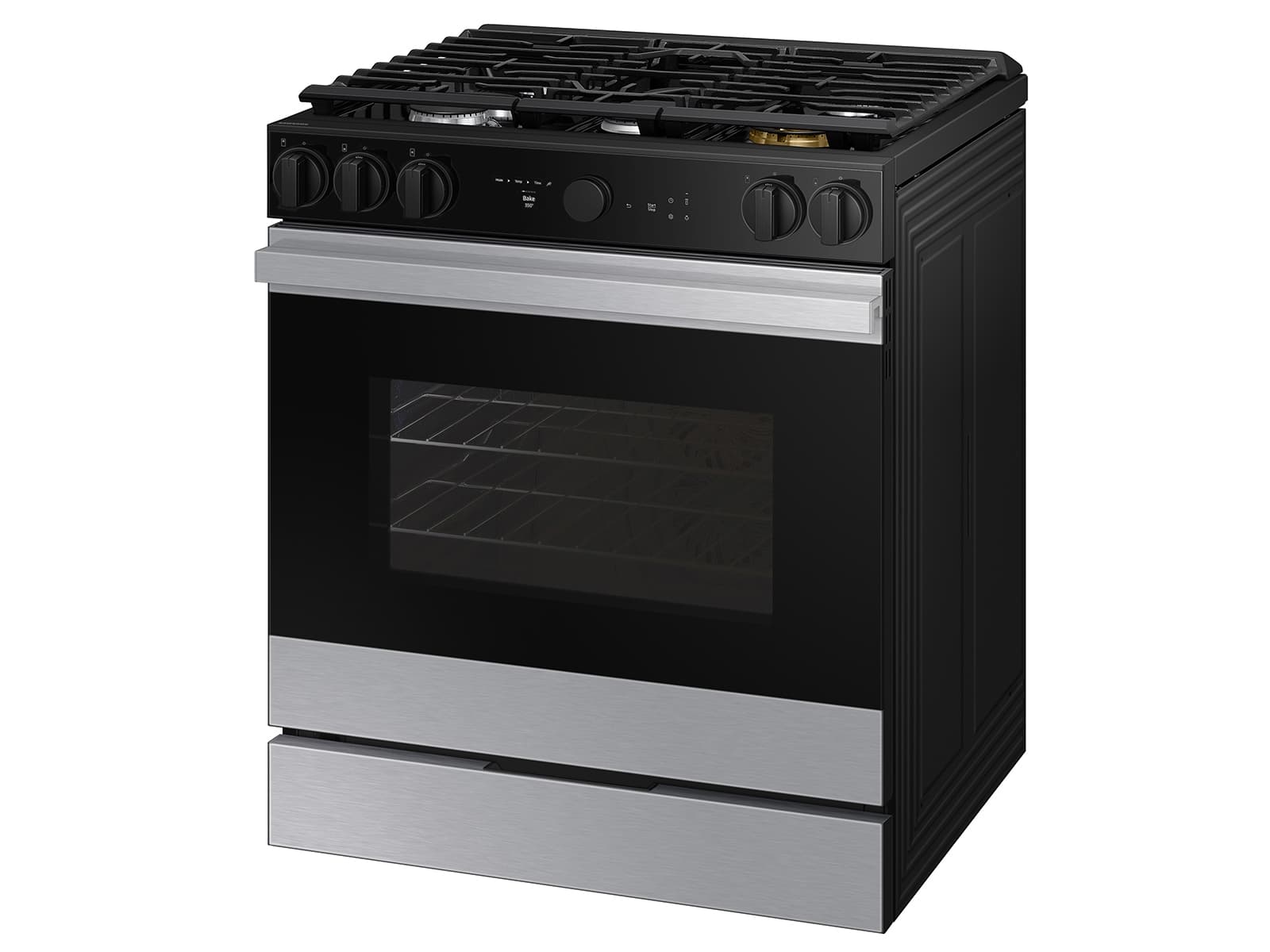Bespoke Smart Slide-In Gas Range 6.0 cu. ft. in Stainless Steel with Air Sous Vide & Air Fry view 9