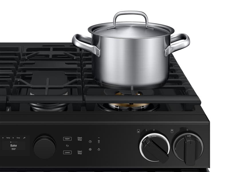 Bespoke Smart Slide-In Gas Range 6.0 cu. ft. with Flex DuoTM & Illuminated Precision Knobs – Stainless Steel view 2