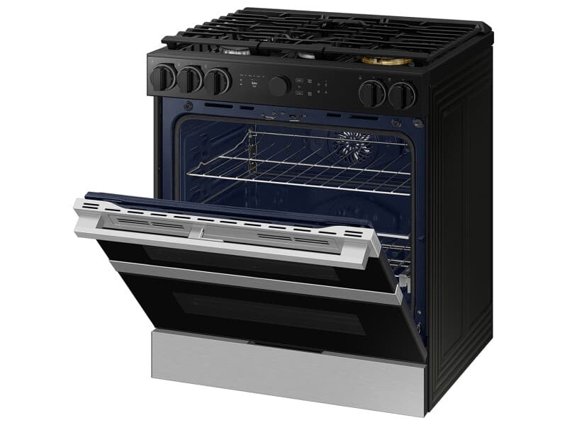 Bespoke Smart Slide-In Gas Range 6.0 cu. ft. with Flex DuoTM & Illuminated Precision Knobs – Stainless Steel view 7