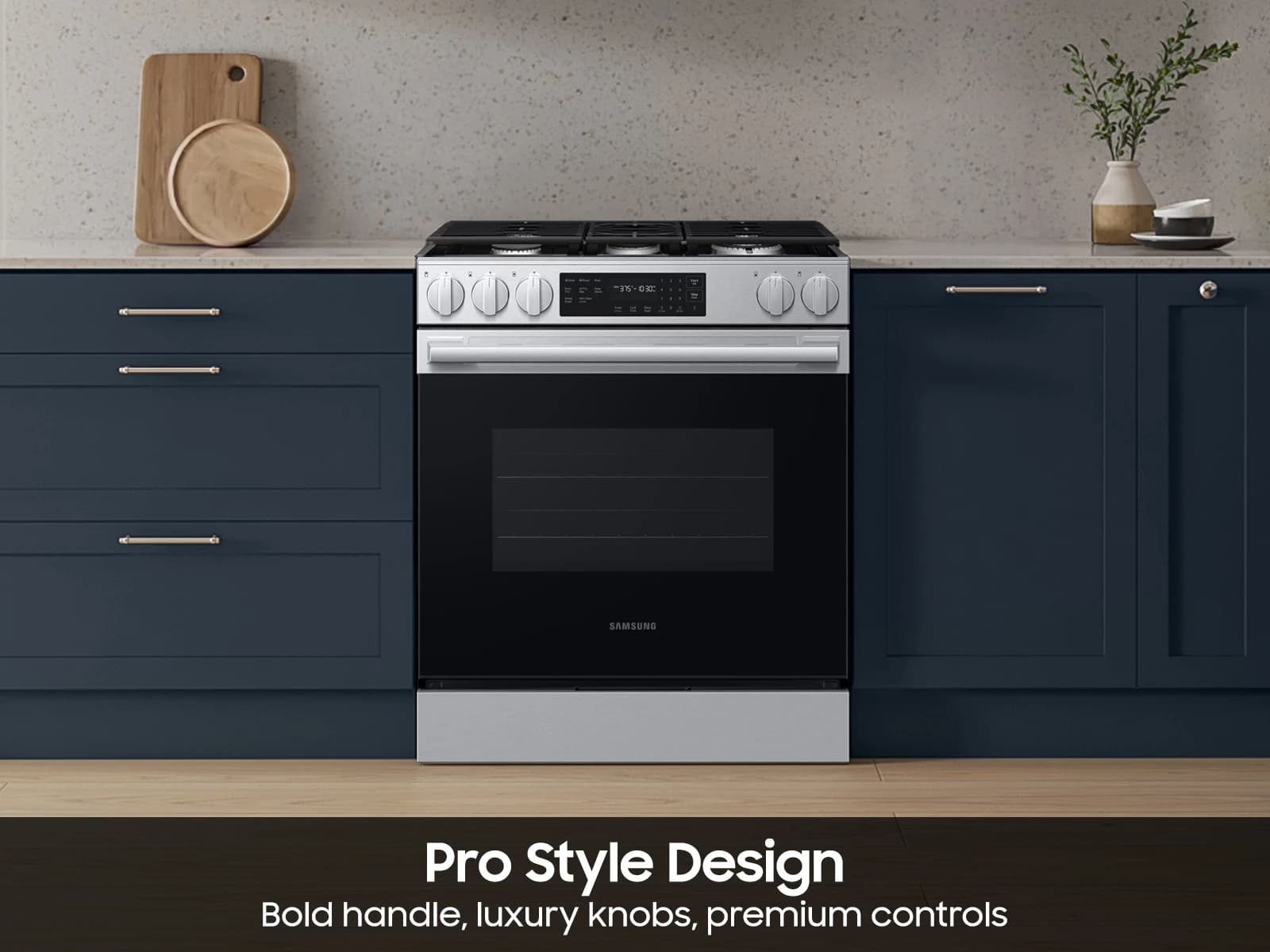 Bespoke Smart Slide-In Gas Range 6.0 cu. ft. with Air Fry Max in Stainless Steel view 5