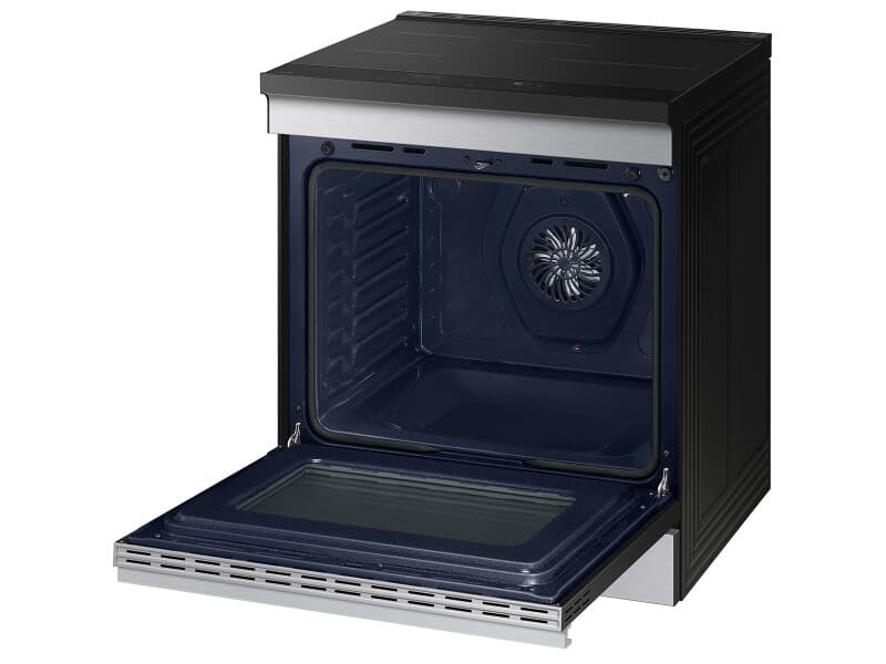 Bespoke Slide-in Induction Range Anti-Scratch Glass Cooktop | Wi-Fi | 6.3 cu.ft. – Stainless Steel view 7
