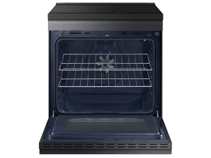 Bespoke 6.3 cu. ft. Smart Slide-In Induction Range with Ambient Edge Lighting™ & Air Sous Vide in Matte Black Steel view 8