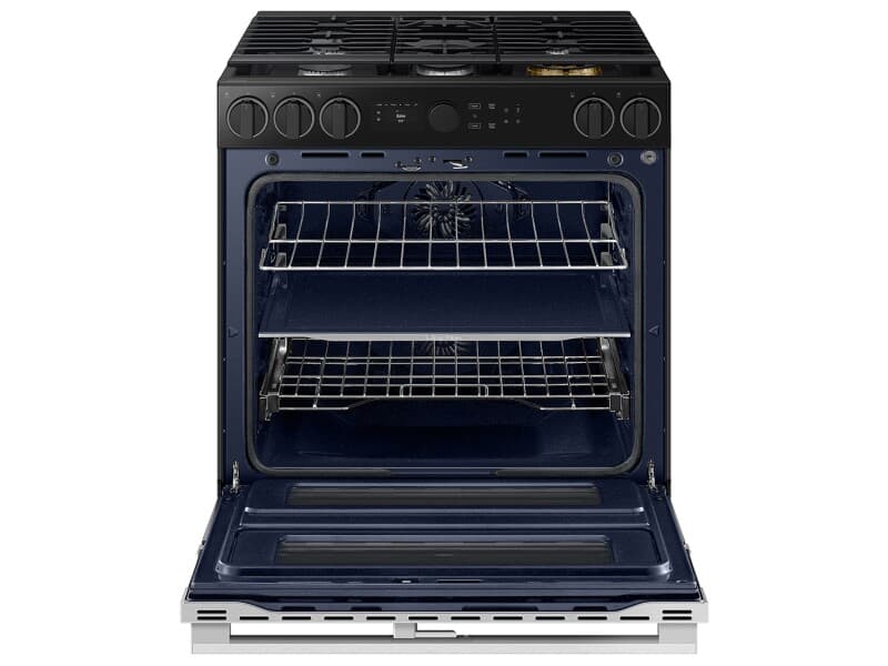 Bespoke Smart Slide-In Dual Fuel Range 6.3 cu. ft. with Flex DuoTM & Illuminated Precision Knobs – Stainless Steel view 7