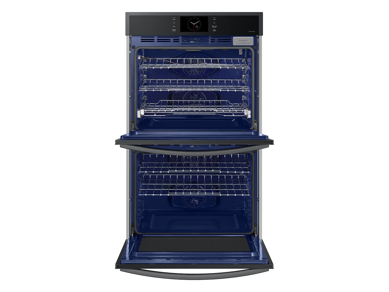 30" Smart Double Oven, Air Fry, Air Sous Vide, Steam Cooking,  Dual Fan True Convection,7" LCD display, Glide Rack, WIFI, 5.1 cu ft capacity – Matte Black Steel view 8