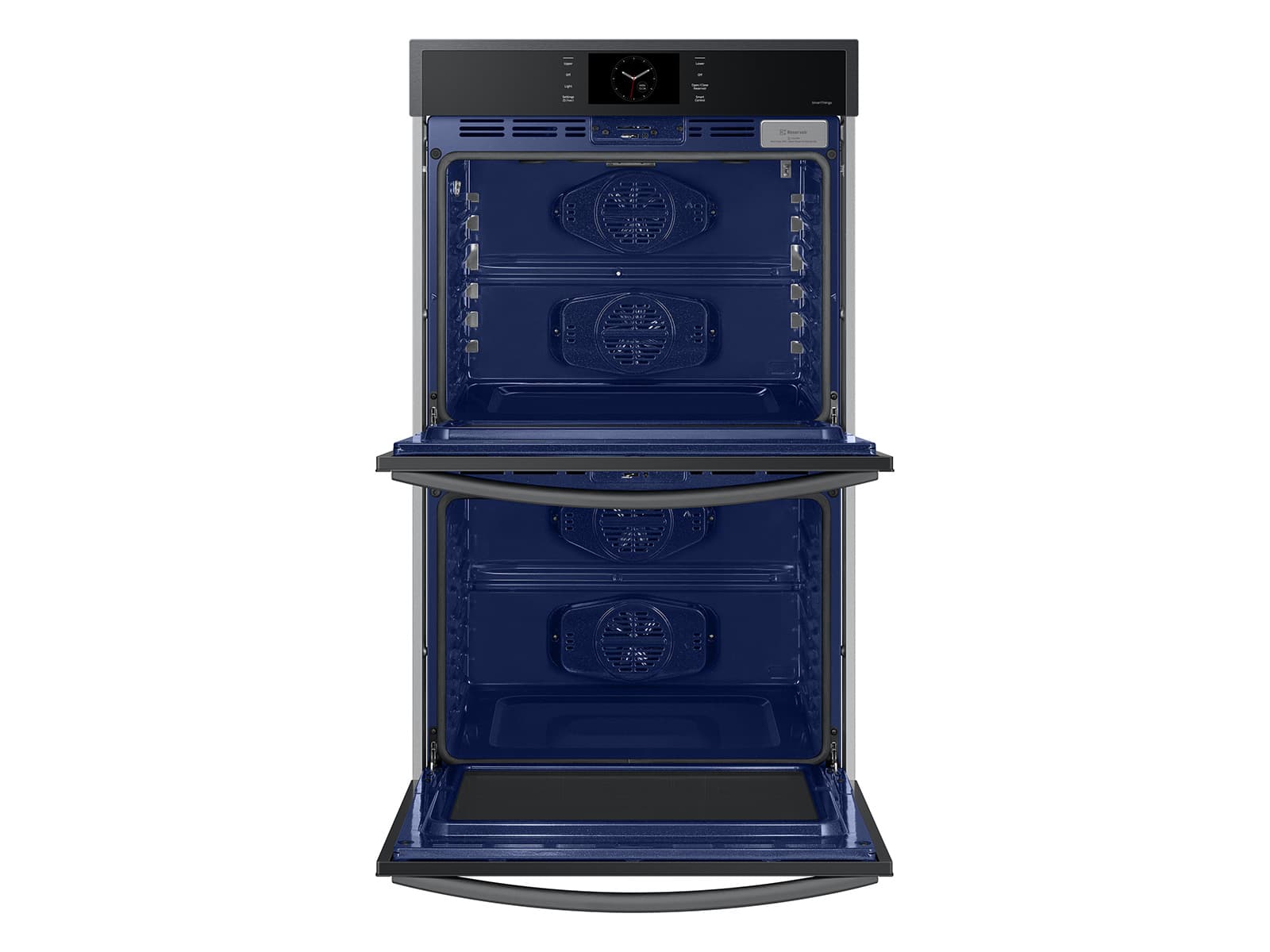 30" Smart Double Oven, Air Fry, Air Sous Vide, Steam Cooking,  Dual Fan True Convection,7" LCD display, Glide Rack, WIFI, 5.1 cu ft capacity – Matte Black Steel view 9