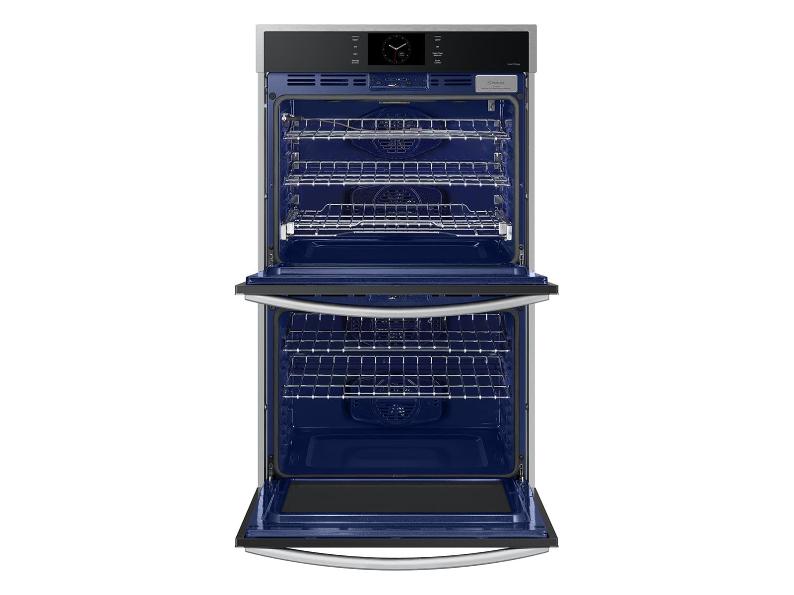 30" Smart Double Oven, Air Fry, Air Sous Vide, Steam Cooking,  Dual Fan True Convection,7" LCD display, Glide Rack, WIFI, 5.1 cu ft capacity – Stainless Steel view 8