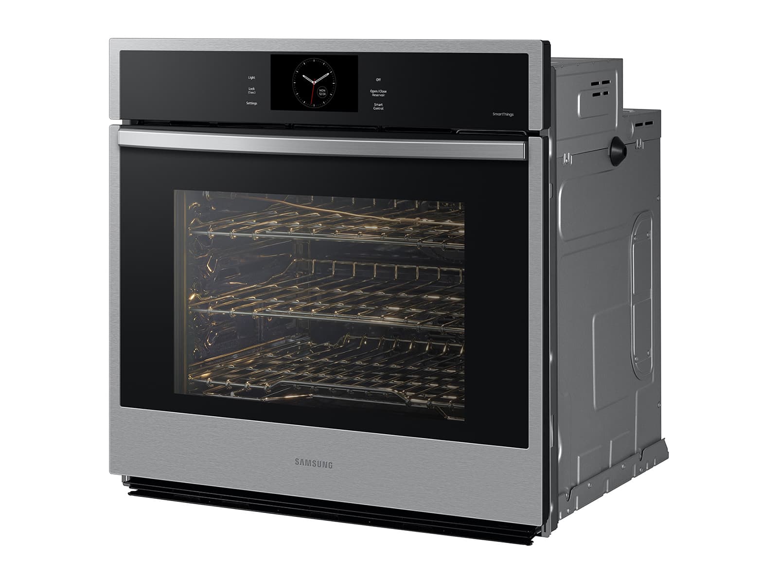 30" Smart Single Oven, Air Fry, Air Sous Vide, Steam Cooking,  Dual Fan True Convection,7" LCD display, Glide Rack, WIFI, 5.1 cu ft capacity – Stainless Steel view 7