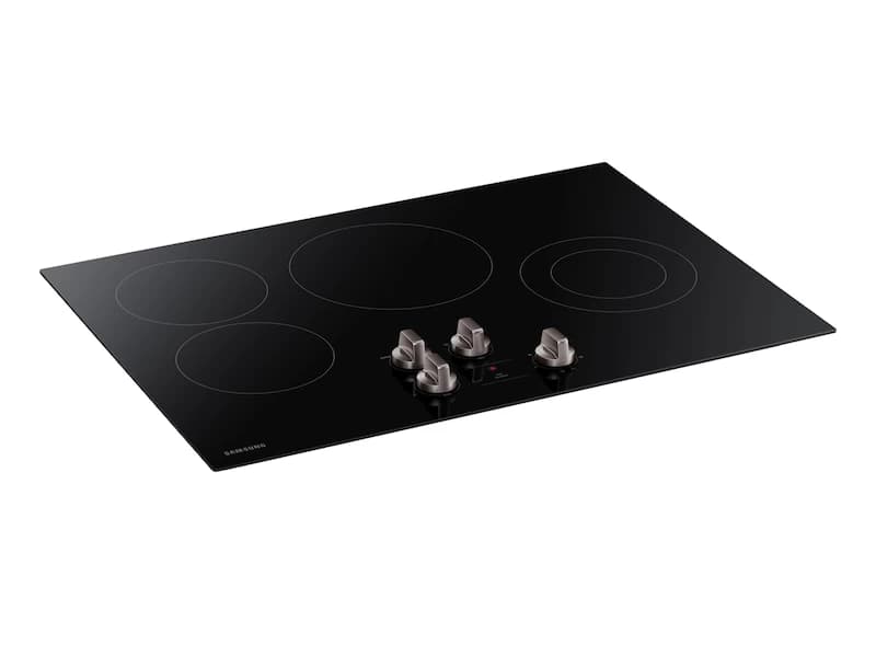 30" Electric Cooktop in Black view 4