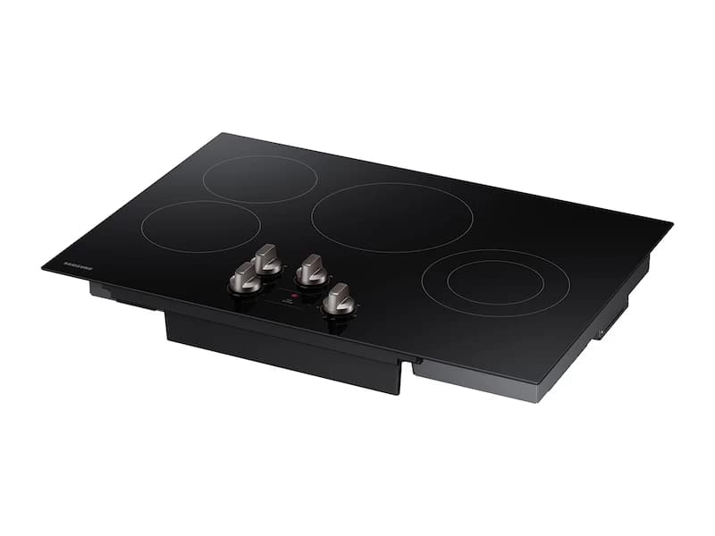 30" Electric Cooktop in Black view 6