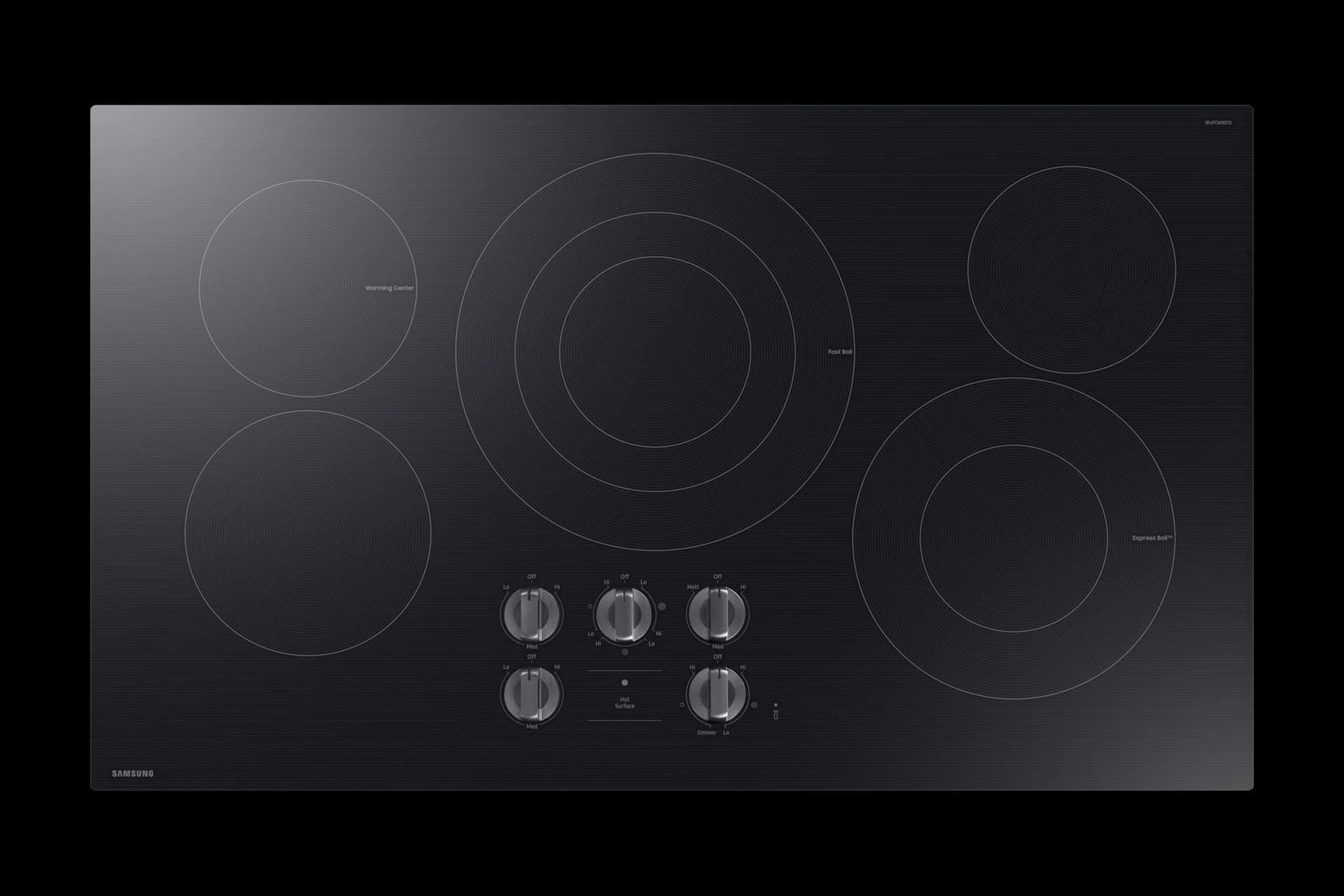 Electric Cooktop Illuminated Knobs | Wi-Fi Rapid Boil