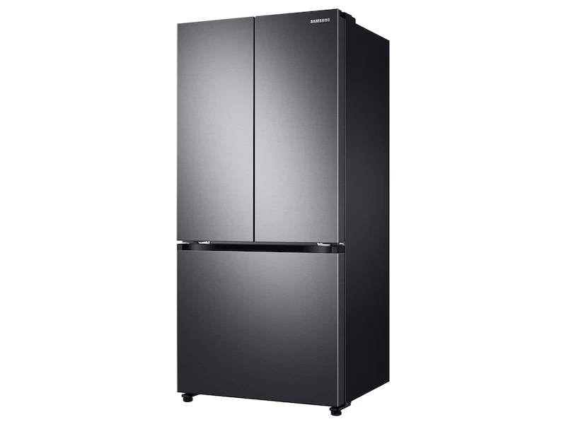 18 cu. ft. Smart Counter Depth 3-Door French Door Refrigerator in Black Stainless Steel view 4