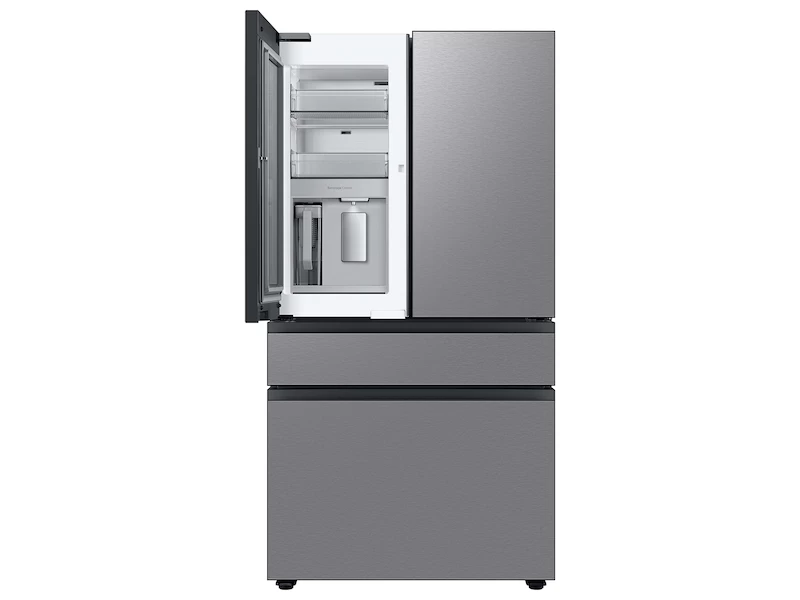 23 cu. ft. Smart BESPOKE 4-Door French-Door Refrigerator with Customizable Panel Colors and Beverage Center  in Stainless Steel view 2