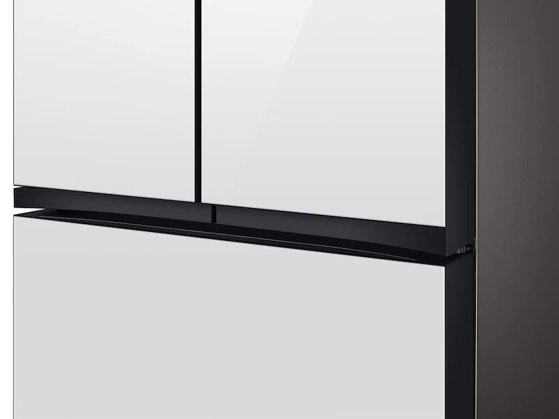 Bespoke 3-Door French Door Refrigerator (24 cu. ft.) with Beverage Center™ in White Glass view 6
