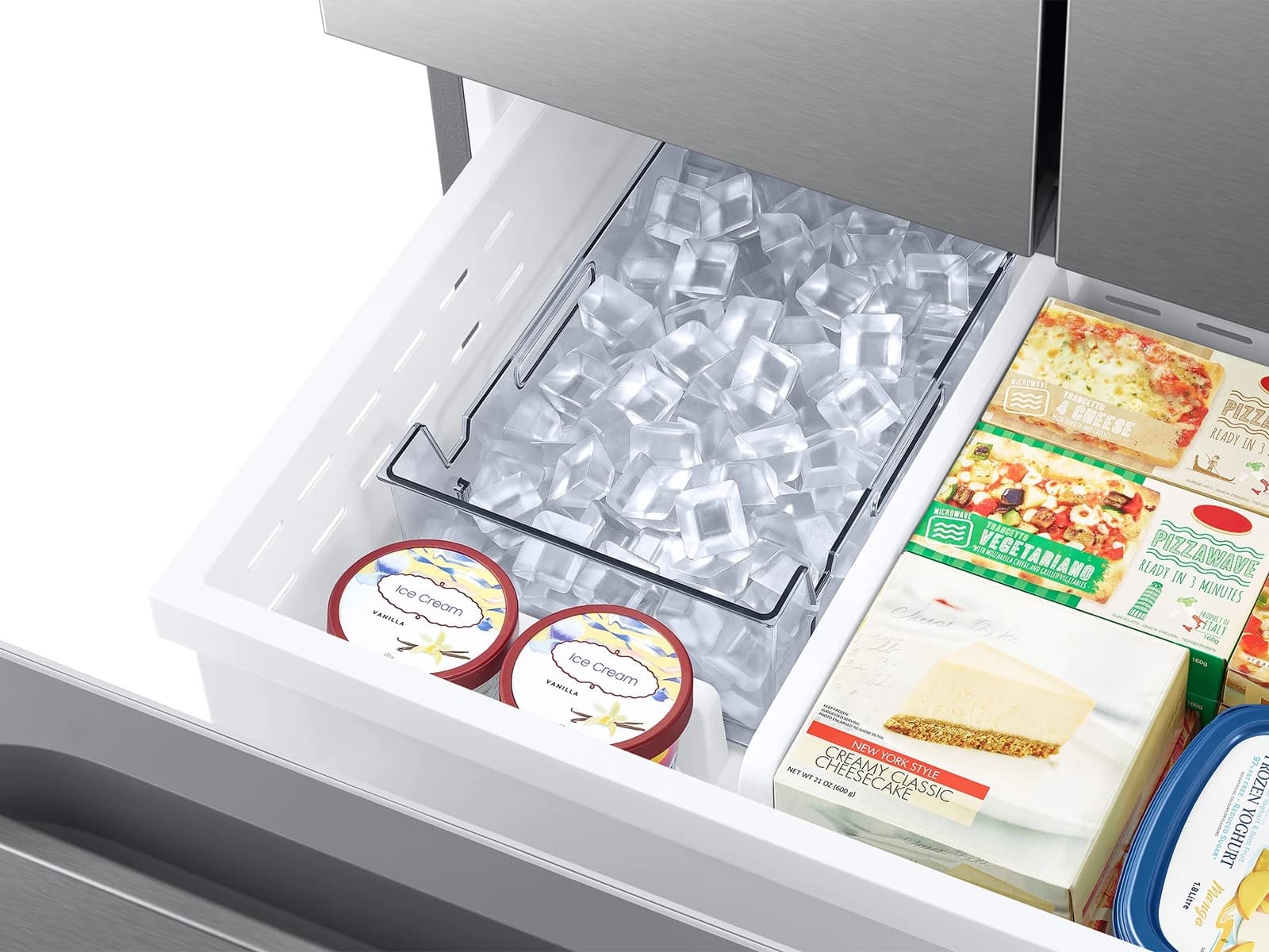 Bespoke AI 3-Door French Door Auto Ice Maker | All-Around Cooling 25 cu. ft. – Stainless view 10
