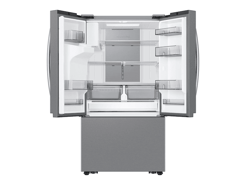 27 cu. ft. Extra Large Counter Depth 3-Door French Door Refrigerator with External Water & Ice Dispenser - Stainless – Stainless Steel view 4
