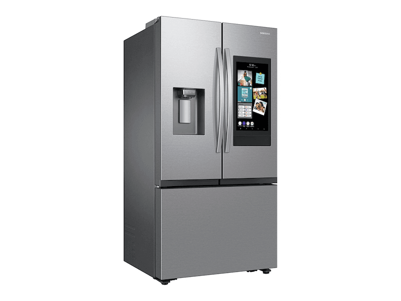 27 cu. ft. Extra Large Capacity Counter Depth 3-Door French Door Refrigerator with Family Hub™ and External Water & Ice Dispenser - Stainless – Stainless Steel view 5