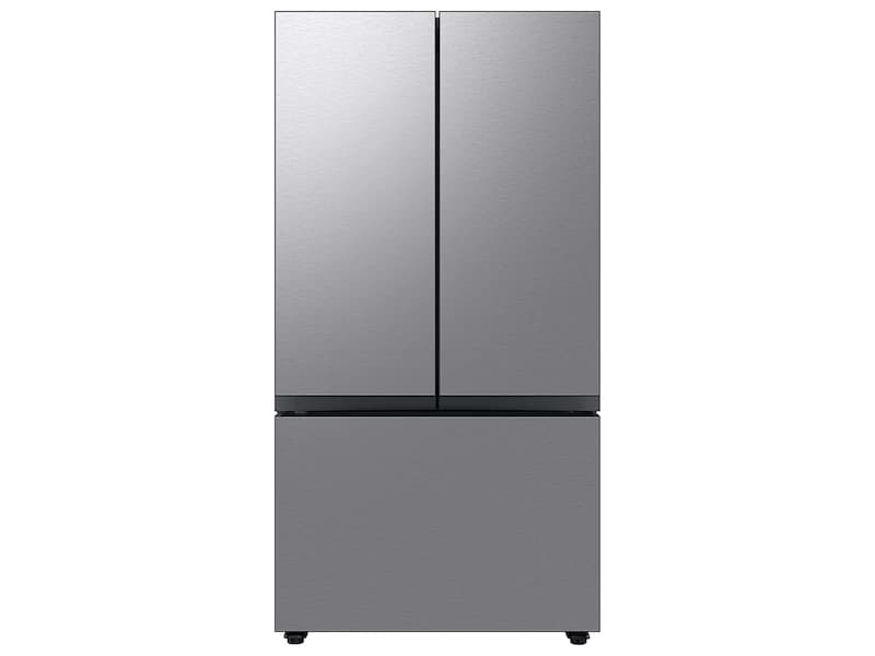 30 cu. ft. Smart BESPOKE 3-Door French-Door Refrigerator with Customizable Panel Colors and AutoFill Water Pitcher in Stainless Steel