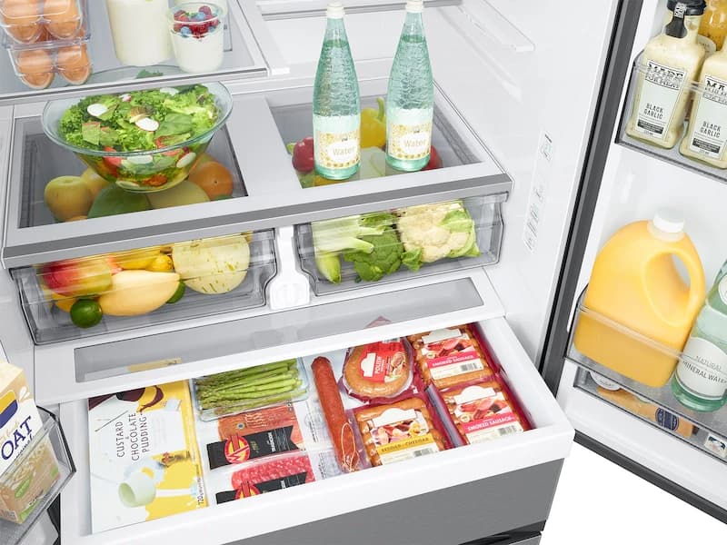 31 cu. ft. Mega Capacity 4-Door French Door Refrigerator with Dual Auto Ice Maker in Stainless Steel view 10
