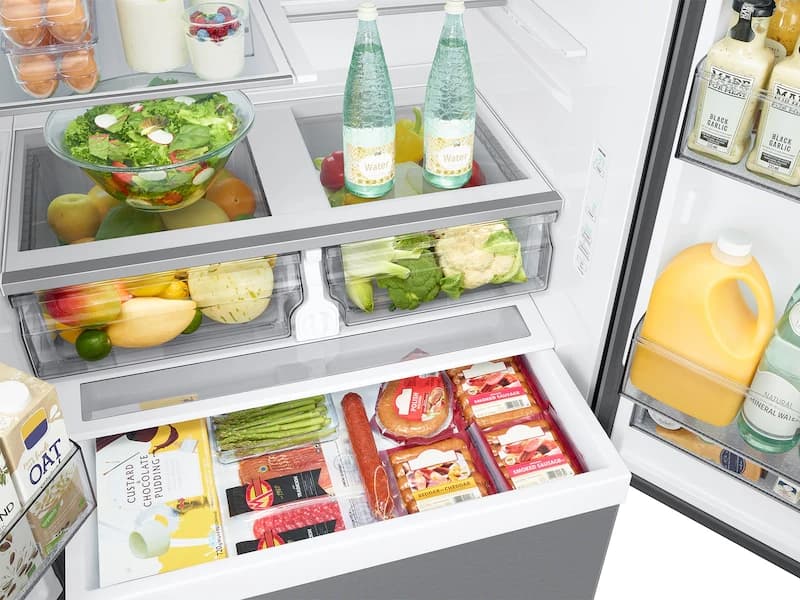 32 cu. ft. Extra Large Capacity 3-Door French Door Refrigerator - Stainless Steel view 4