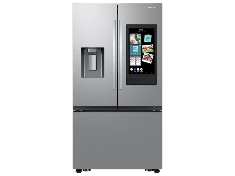 27 cu. ft. Extra Large Capacity 3-Door French Door Refrigerator with Family Hub™ and External Water & Ice Dispenser - Stainless – Stainless Steel