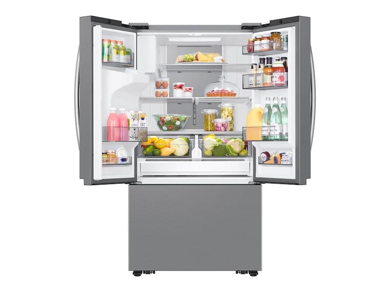 27 cu. ft. Extra Large Capacity 3-Door French Door Refrigerator with Family Hub™ and External Water & Ice Dispenser - Stainless – Stainless Steel view 7