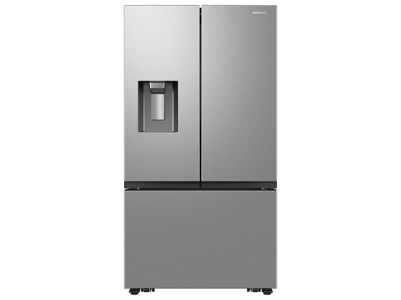 3-Door French Door (31 cu. ft.) with External water & ice dispenser (no ice in freezer), recessed handles – Stainless Steel view 4
