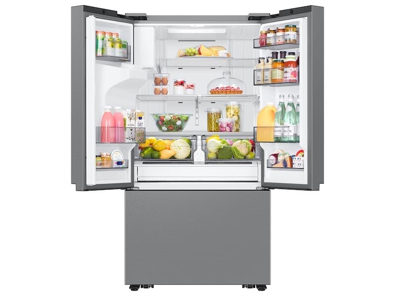 3-Door French Door (31 cu. ft.) with External water & ice dispenser (no ice in freezer), recessed handles – Stainless Steel view 10