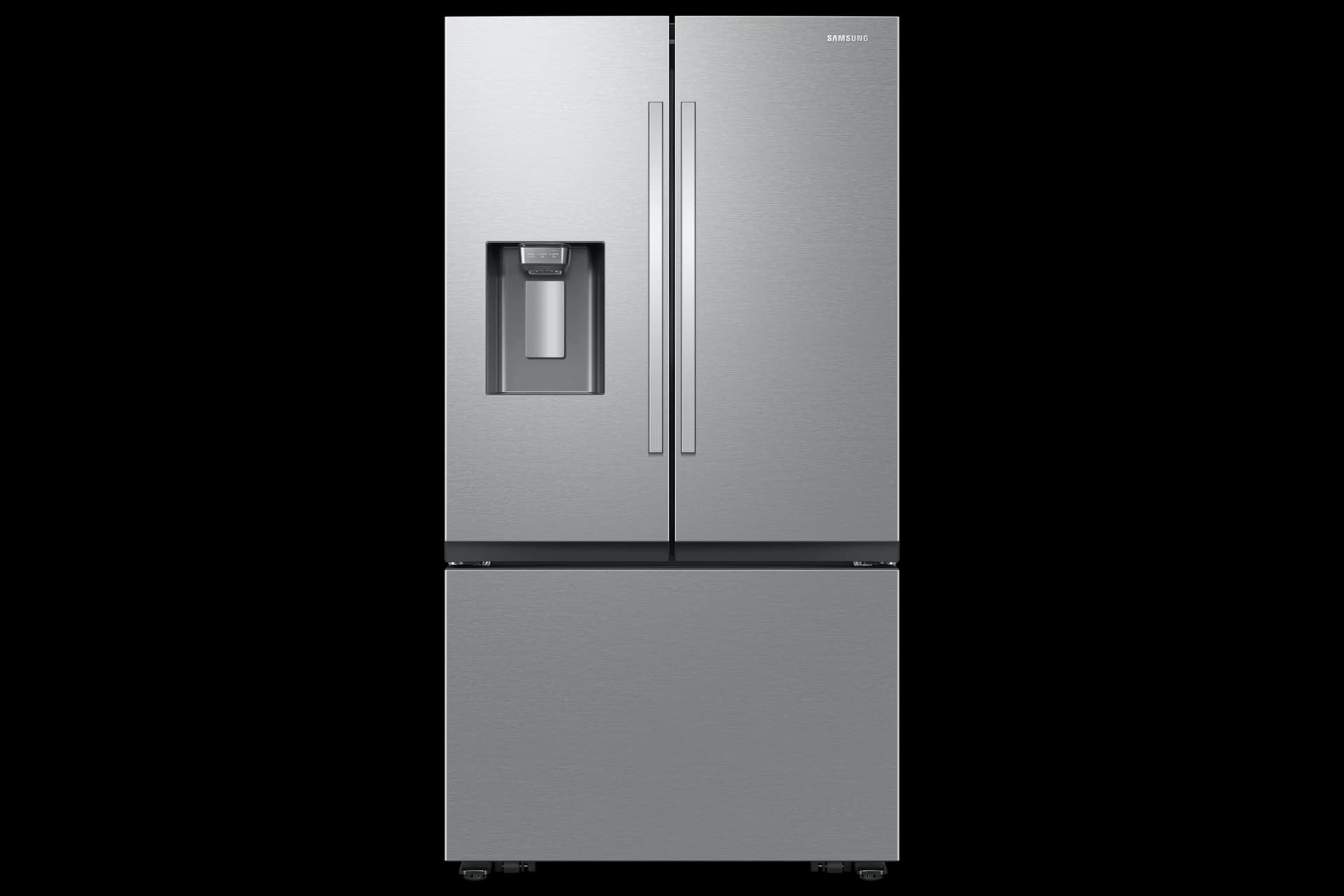 Bespoke AI 3-Door French Door Mega Capacity | External Water & Ice Dispenser 31 cu. ft. – Stainless