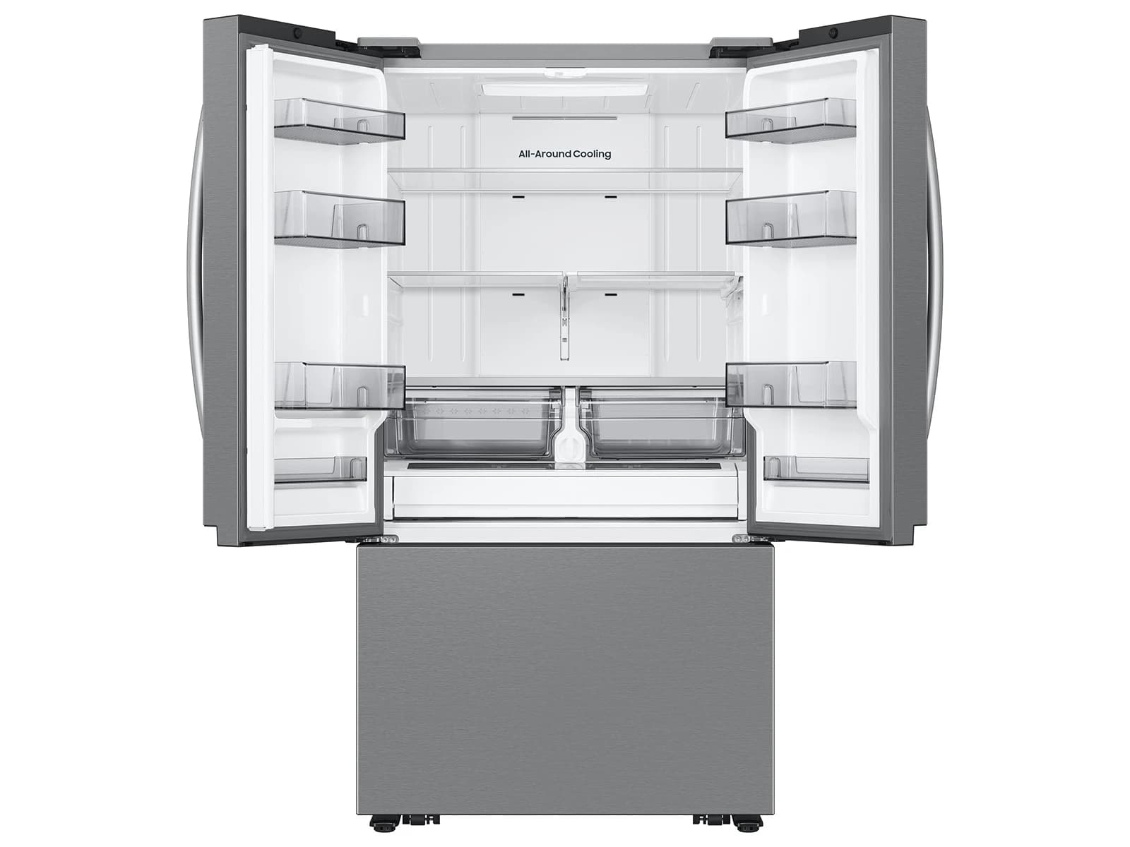 Bespoke AI 3-Door French Door Mega Capacity | Auto Ice Maker 32 cu. ft. – Stainless view 3