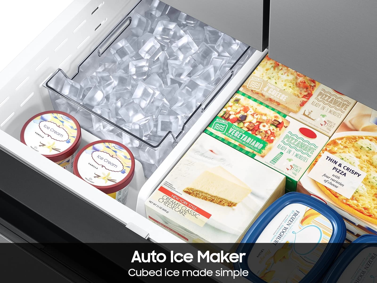 Bespoke AI 3-Door French Door Mega Capacity | Auto Ice Maker 32 cu. ft. – Stainless view 7