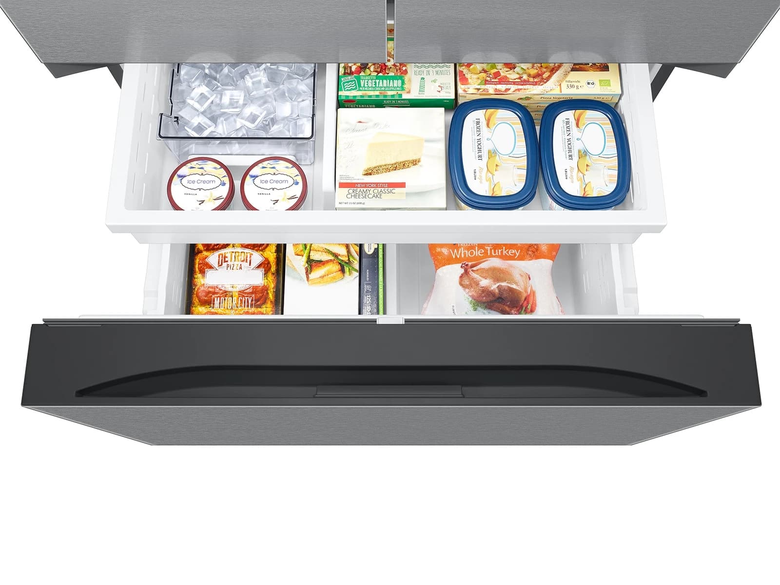 Bespoke AI 3-Door French Door Mega Capacity | Auto Ice Maker 32 cu. ft. – Stainless view 10
