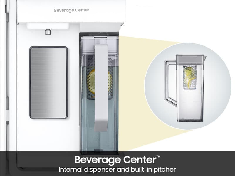 4DR Bespoke Counter Depth Inner Beverage Center – Stainless view 7