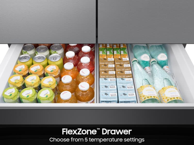 4DR Bespoke Full Depth Inner Beverage Center – Stainless view 7