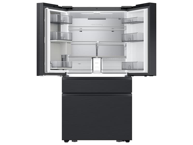 4DR Bespoke AI Family Hub™+ Counter Depth Charcoal Glass/Black – Charcoal/Black view 4