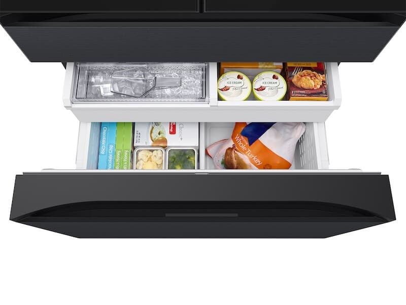 4DR Bespoke AI Family Hub™+ Counter Depth Charcoal Glass/Black – Charcoal/Black view 9