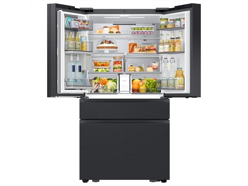 4DR Bespoke AI Family Hub™+ Counter Depth Charcoal Glass/Black – Charcoal/Black view 6