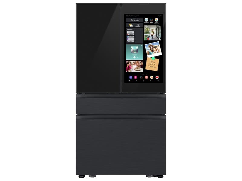 4DR Bespoke AI Family Hub™+ Full Depth Charcoal Glass/Black – Charcoal/Black