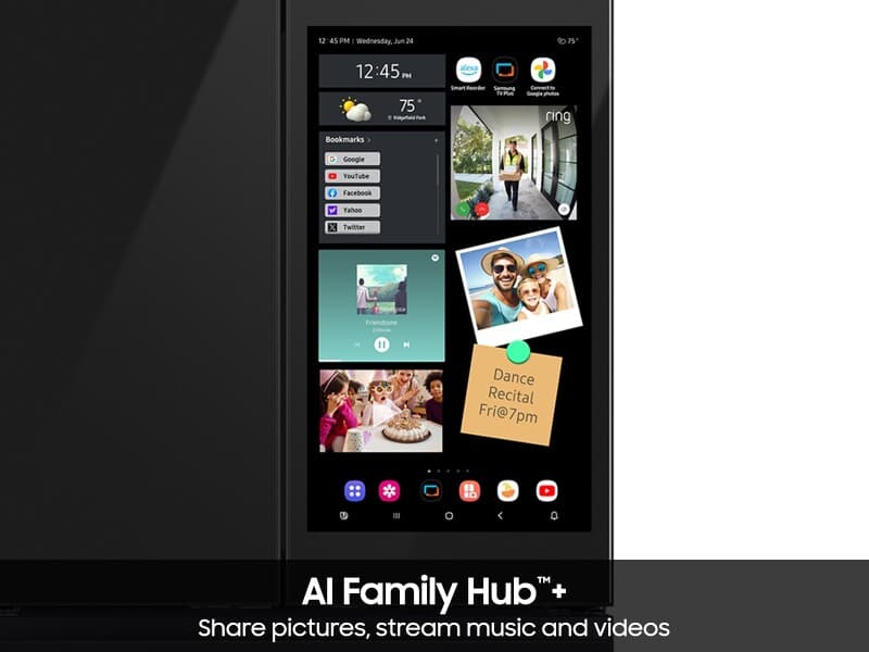 4DR Bespoke AI Family Hub™+ Full Depth Stainless view 7