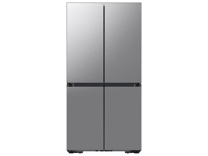 Bespoke 23 cu. ft. Counter Depth 4-Door French Door Refrigerator with AI Hybrid Cooling & Beverage Center™ in Stainless Steel