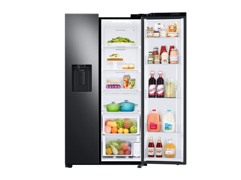 27.4 cu. ft. Large Capacity Side-by-Side Refrigerator in Black Stainless Steel view 10