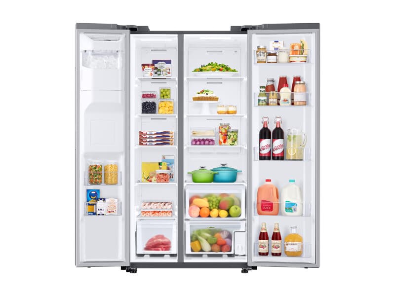 27.4 cu. ft. Large Capacity Side-by-Side Refrigerator in Stainless Steel view 6