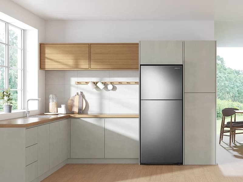 15.6 cu. ft. Top Freezer Refrigerator with All-Around Cooling in Stainless Steel view 7