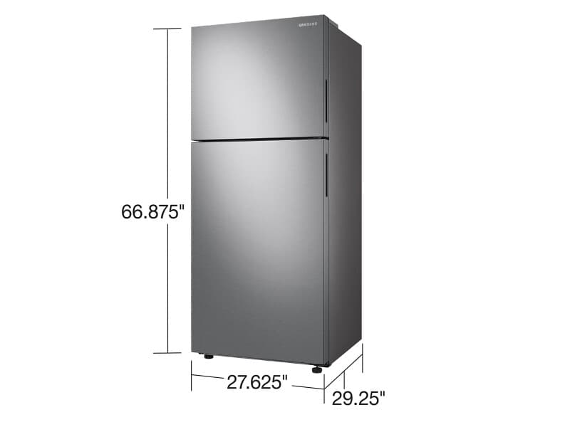 15.6 cu. ft. Top Freezer Refrigerator with All-Around Cooling in Stainless Steel view 2