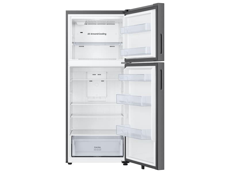 18 cu. ft. Top Freezer Refrigerator with All-Around Cooling in Stainless Steel view 2