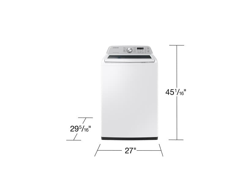 4.6 cu. ft. Large Capacity Top Load Washer with ActiveWave™ Agitator and Active WaterJet – White view 2